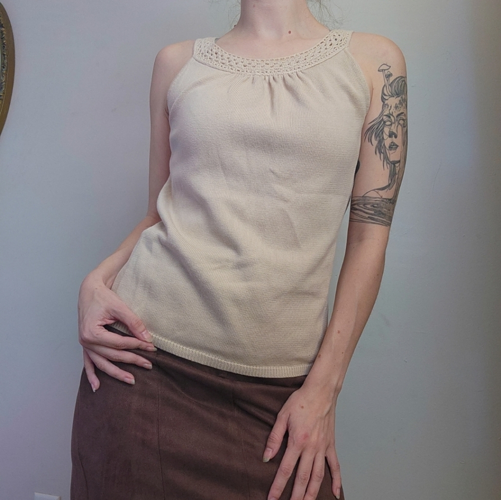 Ann Talyor Loft Knit Sweater Tank Top Size S